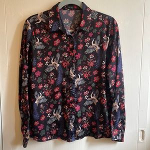 Peacock Print Shirt